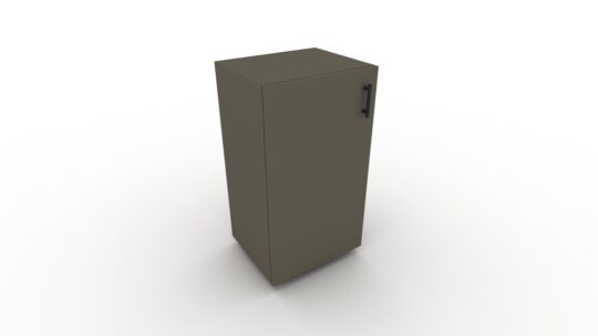 Ερμάριο City 45BL χαμηλό από μελαμίνη Soft Black