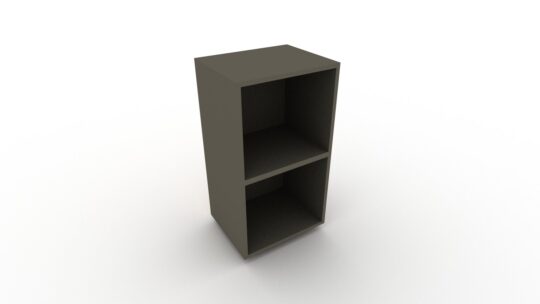 Ερμάριο City 45BL open χαμηλό από μελαμίνη Soft Black