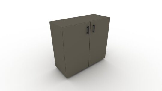 Ερμάριο City 90BL χαμηλό από μελαμίνη Soft Black