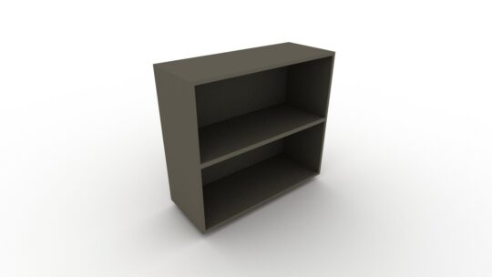 Ερμάριο City 90BL open χαμηλό από μελαμίνη Soft Black