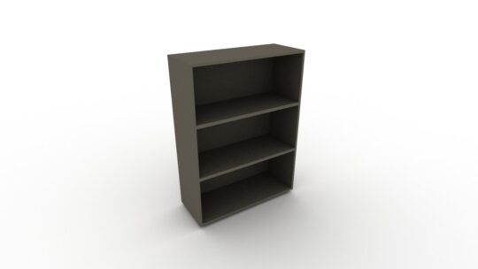 Ερμάριο City 90BH open ψηλό από μελαμίνη Soft Black