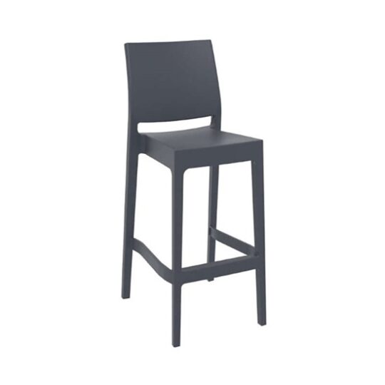 Σκαμπό Maya Dark Grey