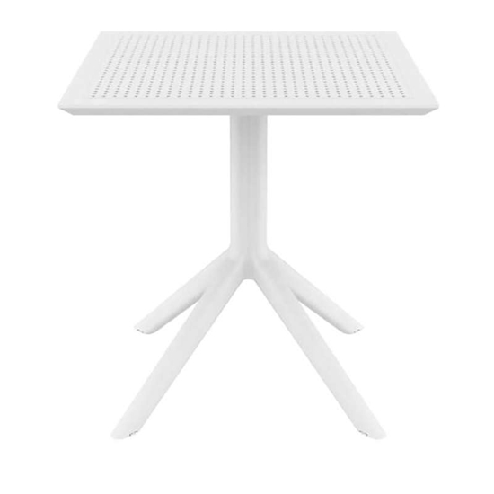 Τραπέζι τερτάγωνο Sky White 70