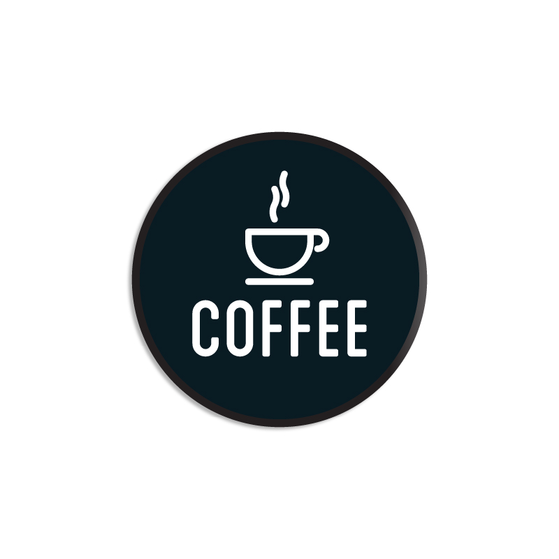 Στρογγυλό ταμπελάκι Coffee Φ40 Ακρυλικό